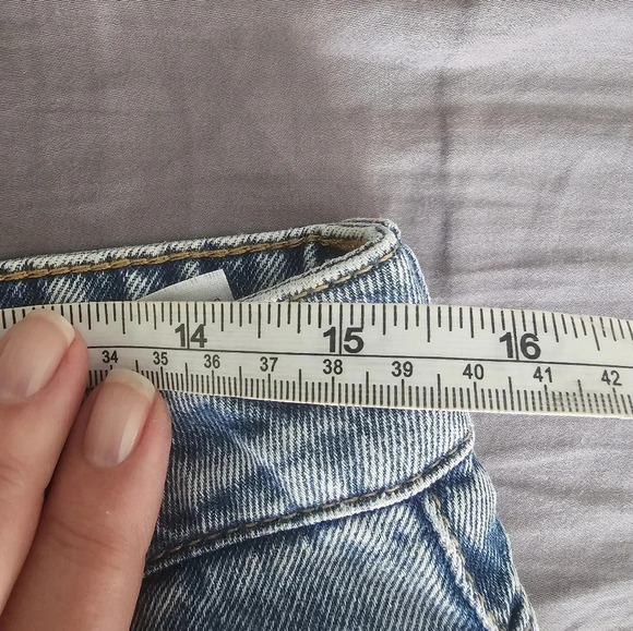 H&M Wide Leg Jeans Denim High Waist size 8 10 - Picture 7 of 9